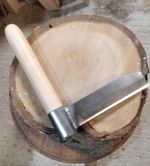Small chairmaker's froe in precision tool steel, new pattern, British made