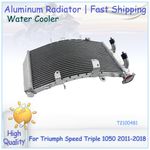 T2100481 ALU Engine Water Radiator For Triumph Speed Triple 1050 2011-2018 12 13