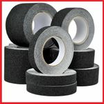 Anti Slip Tape Black Non Slip High Grip Adhesive Safety Flooring Sticky Backed 