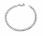 925 Sterling Silver 6 inch Curb Bracelet - Babies / Childs Solid Silver