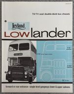 LEYLAND Lowlander Double Deck Bus Sales Brochure Oct 1961  Leaflet No. 819