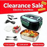 1.5L Electric Lunch Box Portable Self-Heating Food Container With Steel Liner