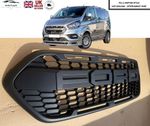 For Transit Custom Front Centre Grille Raptor Style Matte Black 2018 2024
