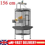 156cm Extra Large Bird Cage Rolling Metal Parrot Cage Pet Flight Cage with Stand
