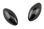 Pack of 10 Hematite 16mm Oval Shape Beads (37887-131)
