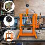 Hydraulic Shop Press 10 Ton Tonne Bench Mount Pressure Gauge Workshop Garage