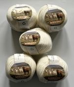 5 x 50g Balls Of Merino Wool - Milky White - New