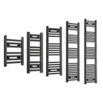 Matt Black Ladder Towel Rail Radiator Bathroom Heating All Sizes 5Yr Warranty UK