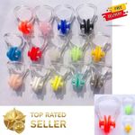 10pcs Reusable Silicone Swimming Nose Clips Soft Comfortable for Adults Kids