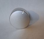 HiFi Stereo Replacement Volume/Tuning  Knob - Silver - 3.7cm Dia / Pin Dia 0.6cm