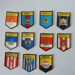 11 x Vintage 1970's BAB Football Shield Badge Emblem Stickers - Unused