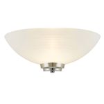 Wall Light Grooved Glass Dimmable Antique Brass/Satin Chrome Suits LED Bulb