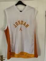 Vintage Jordan Flight Team Nike Mens Swingman Jersey White Orange Stitched Large
