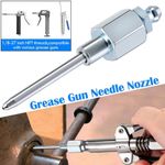 1x Grease Gun Injector Tip Needle Attachment Coupler Fittings Kit Easy Use
