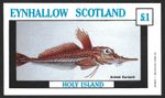 Eynhallow Scotland, 1982, £1 Fish, Armed Gurnard, MNH Imperf M/S Sheet #M2548