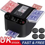 2-In-1 Automatic Card Shuffler And Card Transmitter, 360° Rotating Card Dealer