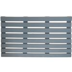 Bamboo Duck Board Wooden Gray Wood Bathroom Rectangular Shower Bath Mat