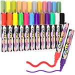 24pc Liquid Chalk Markers Erasable 24 Colour Neon Chalk Markers Pen set for kids