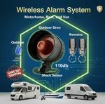 RV-Van-Motorhome-Caravan Wireless Remote Alarm Security Vibration-Shock Sensor