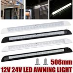 LED Awning Light 12V 24V Waterproof 506mm Caravan Campervan Exterior Strip Lamp