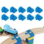 10x Track Adaptor For Duplo Blocks To Brio, Ikea, Bigjigs Wooden Train Track