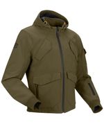 Segura Oswald Textile Waterproof Motorcycle Motorbike Hooded Jacket - Khaki
