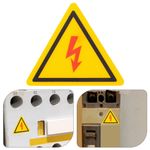 Reusable Electric Hazard Stickers High Voltage Warning Sign Caution Labels