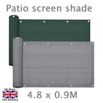 Balcony Screen Sun Shade Wind Break Patio Privacy Greenhouse Net Mesh UV Protect