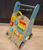 Wooden Animals First Steps Baby Walker Activity Centre Play Tray Xylophone