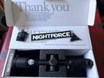 Nightforce NX8 Scope 4-32 x 50 F1 MRAD Illuminated Reticle + Mounts & Caps 