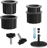 Umbrella Stand Replacement Kits, 4 Pcs Garden Parasol Base Stand Hole Ring Plug
