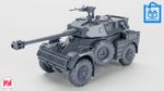 Panhard AML 90 Vehicle 3D Print Multiple Scales 1:35–1:16