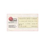 Rare Manchester United Vs Everton 1976 Super Cup Ticket