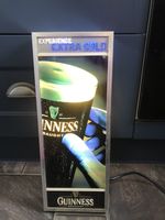 Guinness Light Up Flashing Sign Pub Bar Collectable