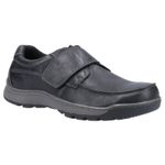 Hush Puppies Casper Black Mens Waxy Nubuck Shoes
