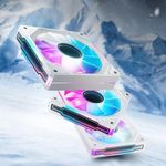 AsiaHorse AMICI 5GT 120mm ARGB PWM Fan Black 3 Pack Infinity Mirror 1800RPM