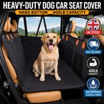 Waterproof Dog Car Seat Cover with Hard Bottom, Mesh Window for SUV & Truck