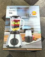 OpenCircle Ltd Y66 Electric Blender 850W 2L Glass Jug 2-in-1, 2 Speeds