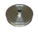 A section vee pulley 4" diameter 14mm bore new style solid aluminium v pulley
