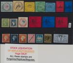 UNSORTED LOT of FORGERY/REPLICA of British colonies - G068