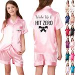 Personalized Wake Up & Hit Zero Pjs Cheer Squad Pajamas Set Gymnastics Team Gift