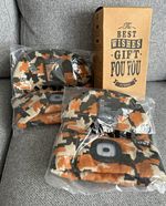 ATNKE LED Rechargeable Head Torch Beanie Hat x 2 Camo FZ-K10 20m ABS/Cotton
