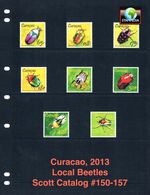 $22.50 Scott Value - 2013 CURACAO Beetles Insects Caribbean Sea CV MNH NH UMM