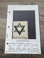 USA WW2 Era Propaganda Label "Ve Vant Var" V in Star of David
