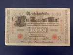 1910 GERMAN 1000 MARK BANKNOTE-RED SEAL-VERY GOOD