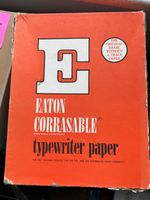 Vintage Eaton corrasable typewriter paper, 25% rag content onion skin, 30 sheets