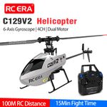 RC ERA C129V2 RC Helicopter 2.4G 4CH 6-Aixs Gyro 3D Aerobatic Single Blade RTF