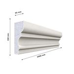 Norkbrook A-314 Exterior Cornice  moulding EPS200 Marble Coated 200x85x2000 mm