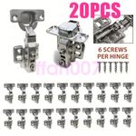 20X Quality Full Overlay 35mm Soft Close Hinges Kitchen Cabinet Cupboard Door UK
