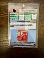 Nazi Germany Third Reich Hitler 50th Birthday Stamp 1939